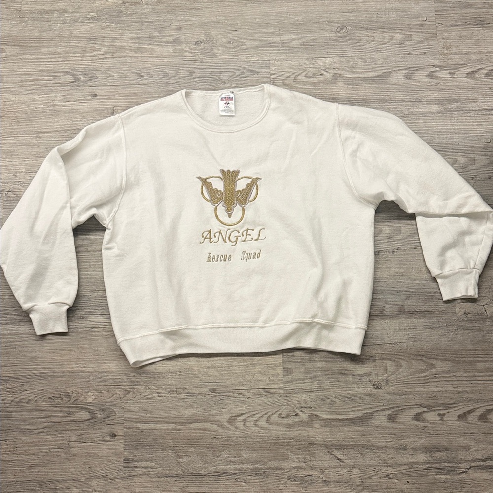 Angel Cream and Gold Embroidered Top